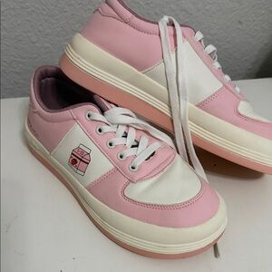 Pink and White Sneakers